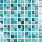 Vidrepur Mosaic Square 25x25mm Glass Gloss Sky