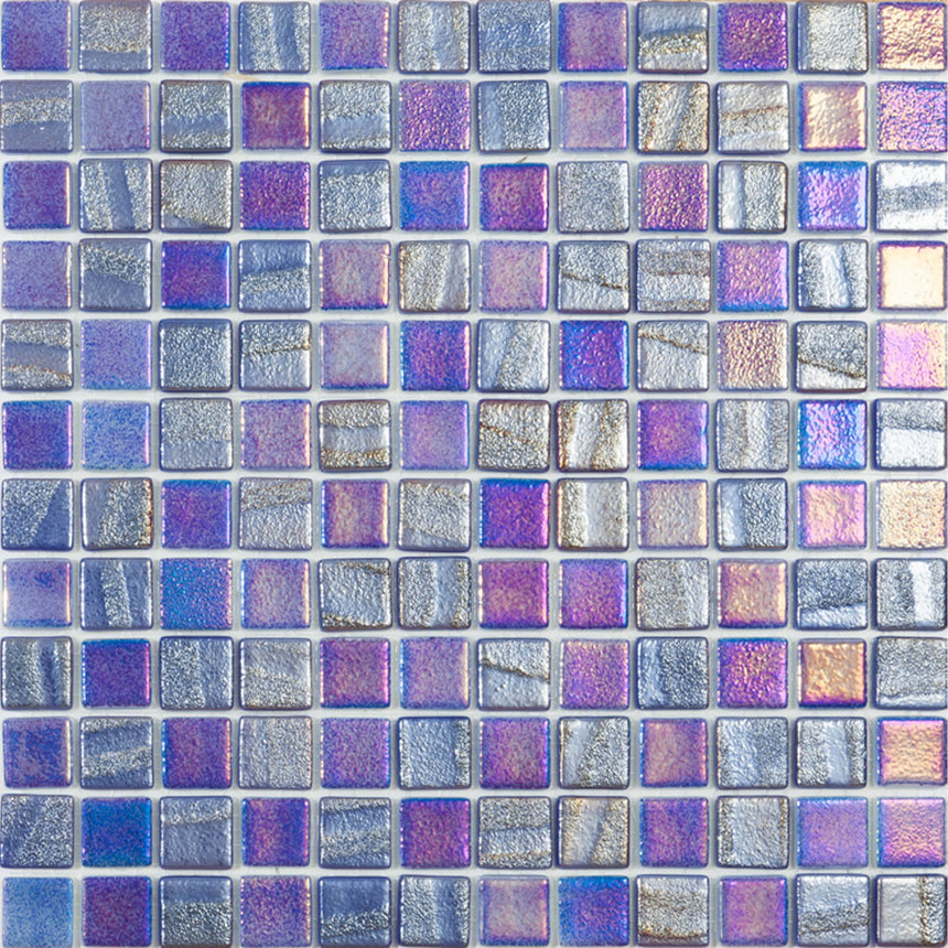 Vidrepur Fusion 25x25 Dark Blue Glass Mosaic Artistic Stone Default Title