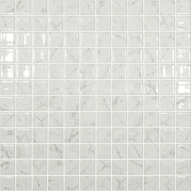 Vidrepur 25x25 Carrara Grey Glass Mosaic Artistic Stone Default Title