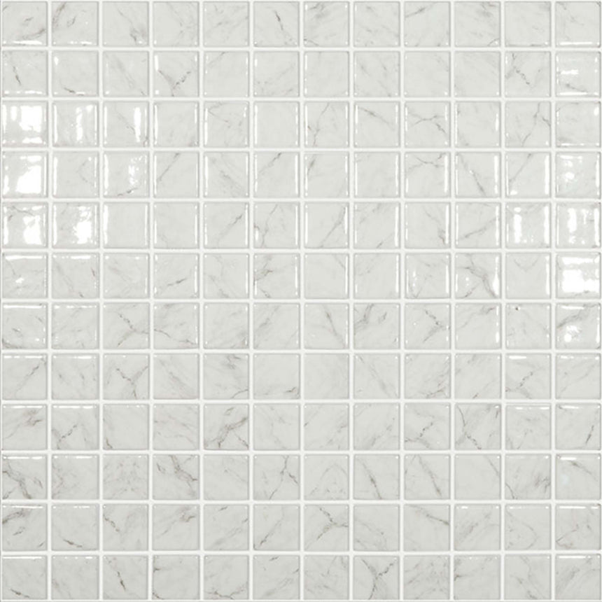 Vidrepur 25x25 Carrara Grey Glass Mosaic Artistic Stone Default Title