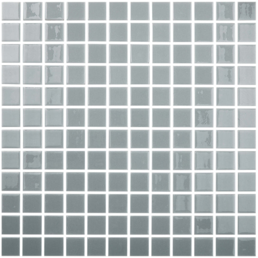 Vidrepur Liso 25x25 Gris Glass Mosaic Artistic Stone Default Title