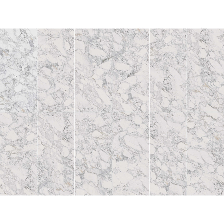 Megaslim Slab Arabescato 2700x1200x6 mm Slab Tilemall