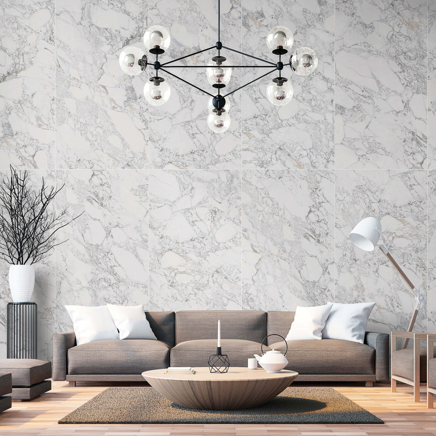 Megaslim Slab Arabescato 2700x1200x6 mm Slab Tilemall