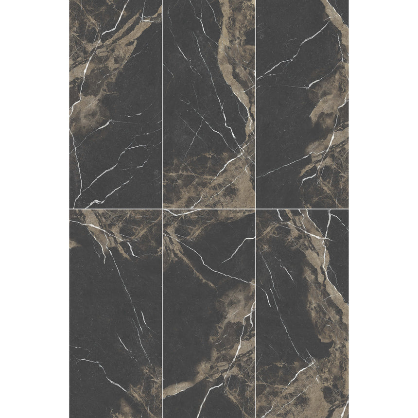 Megaslim Slab Pierre Black 2700x1200x6 mm Slab Tilemall