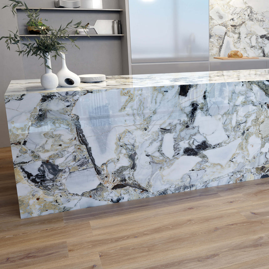 Megaslim Slab White Beauty 2800x1200x6 mm Slab Tilemall Default Title