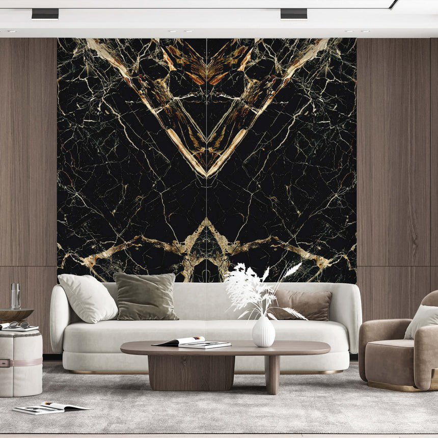 Megaslim Slab Caravaggio Gold 3200x1600x6.5 mm Slab Tilemall