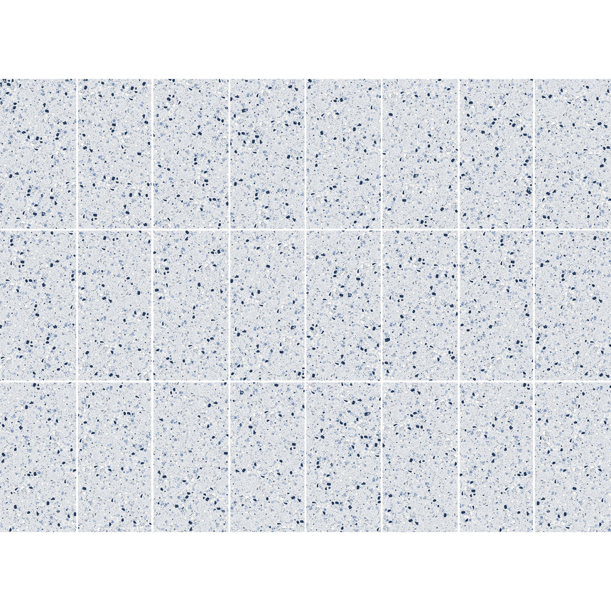 Venice 600x300 Matt Blue Terrazzo Look Tiles Tilemall