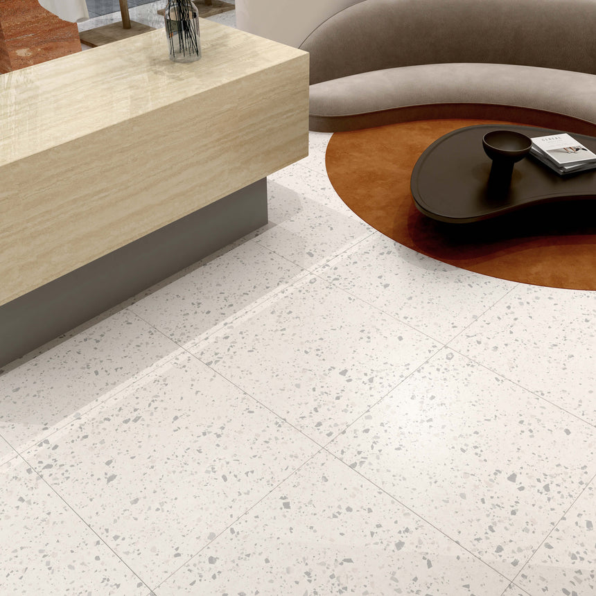 Venice 600x600 Matt Zinc Terrazzo Look Tiles Tilemall