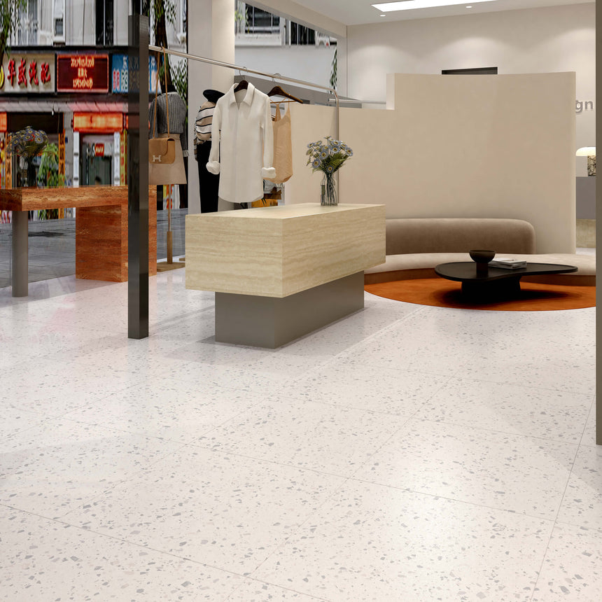 Venice 600x600 Matt Zinc Terrazzo Look Tiles Tilemall