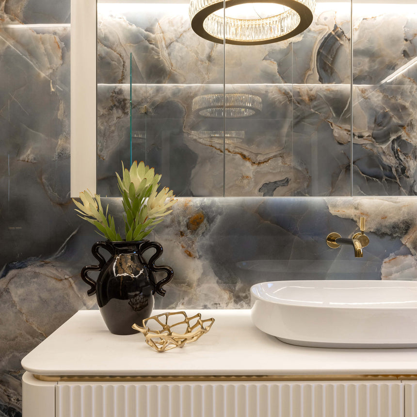 Onice Reale 1200x600 Polished Gemstone Marble Look Tiles Tilemall