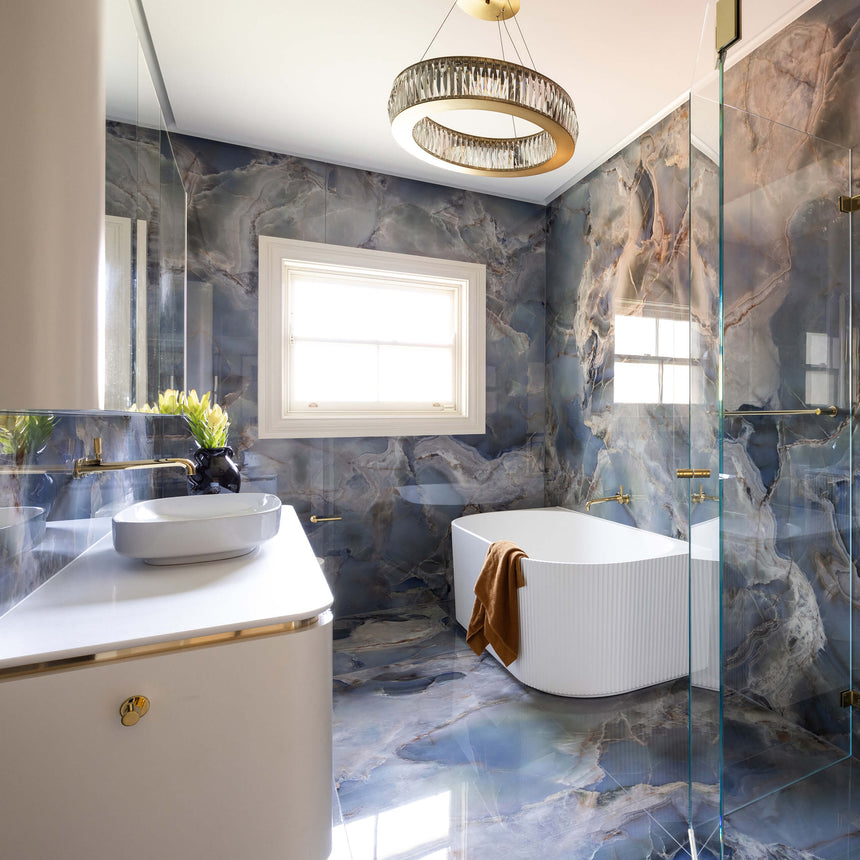 Onice Reale 1200x600 Polished Gemstone Marble Look Tiles Tilemall