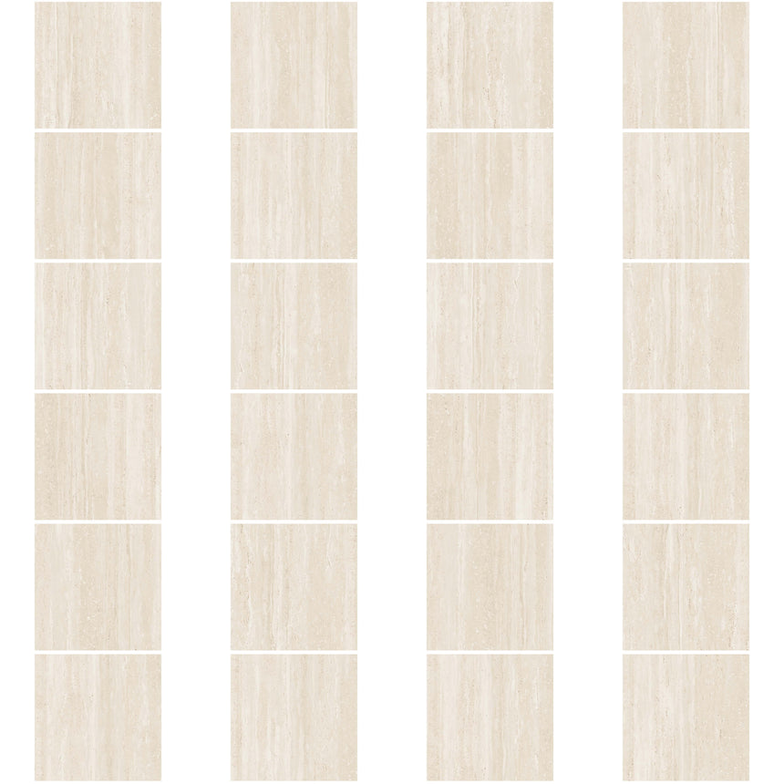 Travetine 600x600 Digital Decoration Glazing Beige Travertine Look Tiles Tilemall
