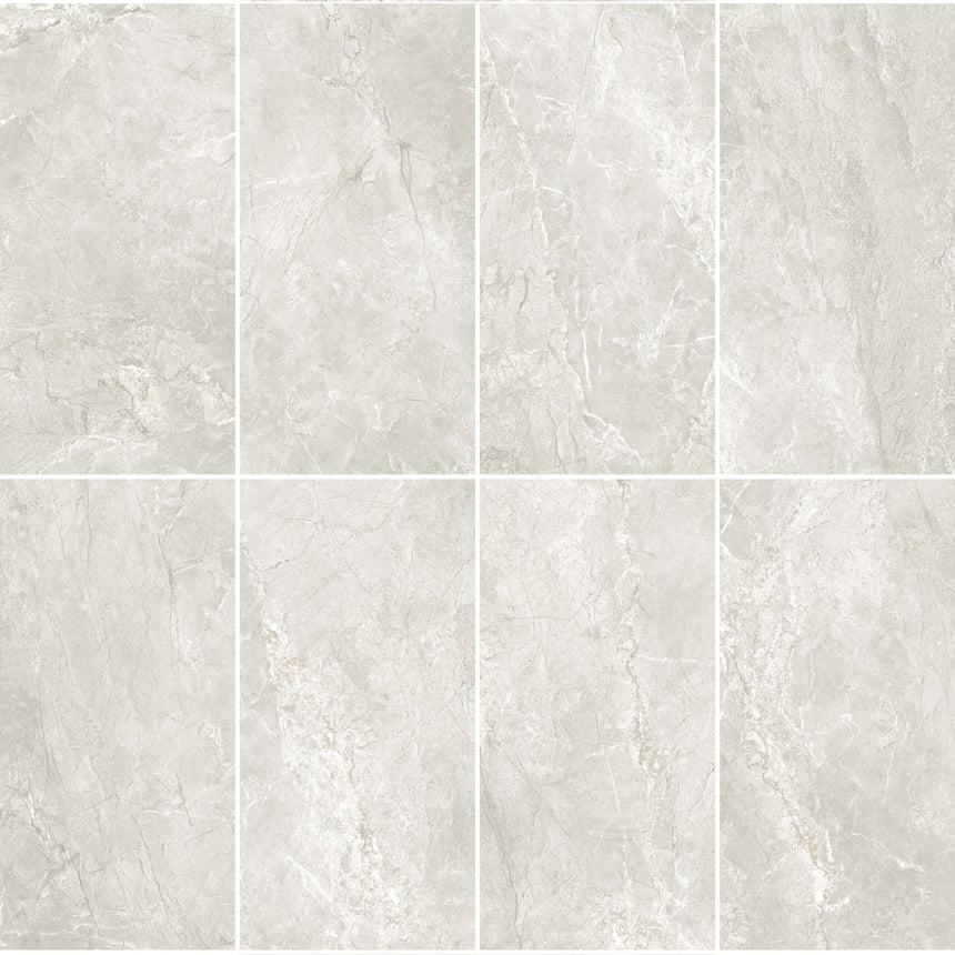 Silver River 1200x600 Matt Light Grey Marble Look Tiles Tilemall
