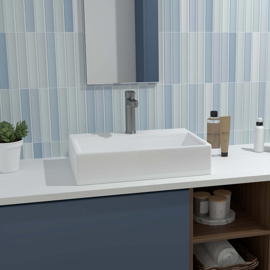 Enjoy 115x231 Matt Sea Blue Decorative Tiles Tilemall