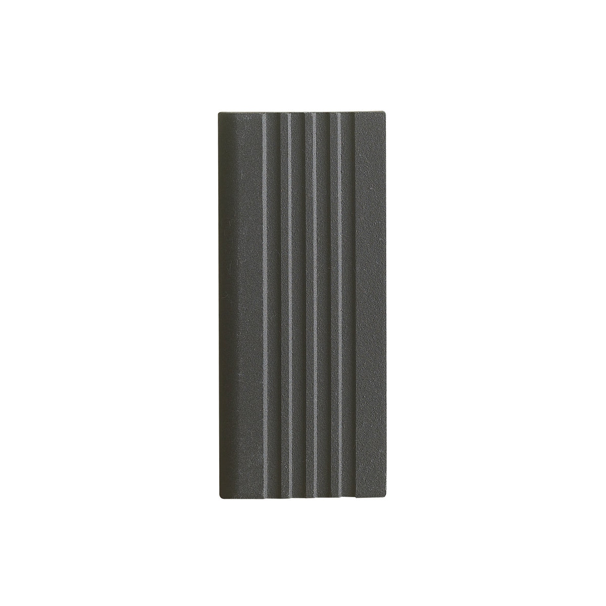 Steptread Plus 150x60mm charcoal external stair nose tile with grip finish ridges by Tilemall