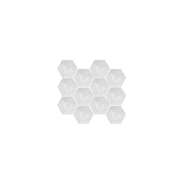 Enzo Hexagon Mosaic 265x305 Matt Moon Porcelain Mosaic Tilemall
