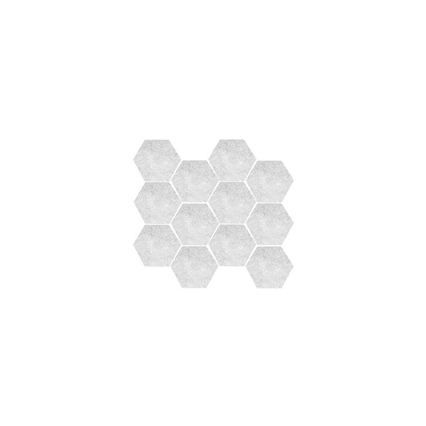 Enzo Hexagon Mosaic 265x305 Matt Moon Porcelain Mosaic Tilemall