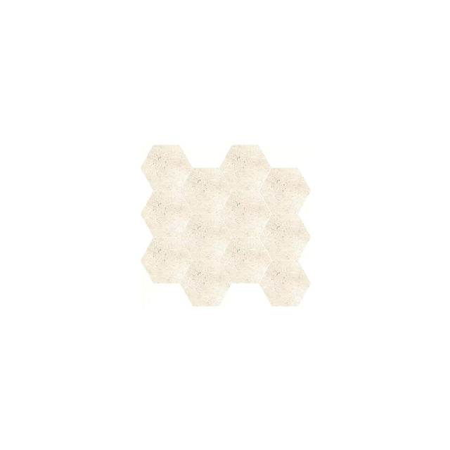 Enzo Hexagon Mosaic 265x305 Matt Sand Porcelain Mosaic Tilemall