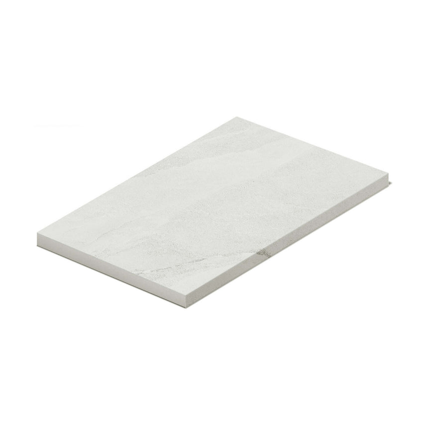 Navona Pencil Edge Bullnose 600x400 Grip Chalk Travertine Look Tiles Tilemall Default Title