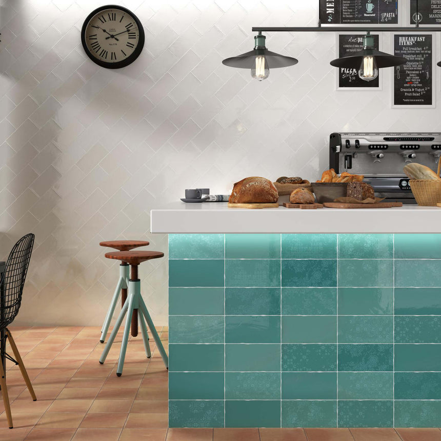 Dune Terracotta 200x200 Matt Cotto Encaustic Look Tiles Tilemall
