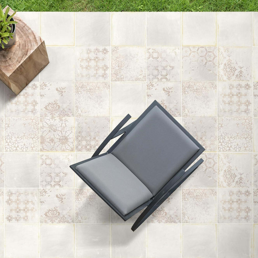 Dune Terracotta 200x200 Matt Blanco Décor Encaustic Look Tiles Tilemall
