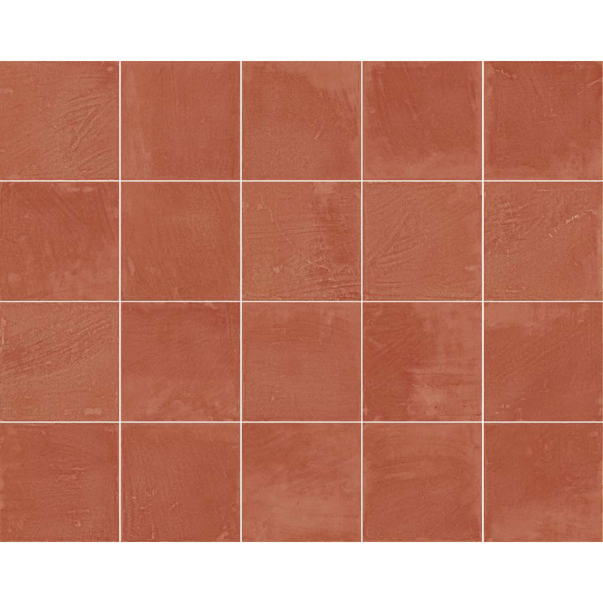 Dune Terracotta 200x200 Matt Teja Encaustic Look Tiles Tilemall