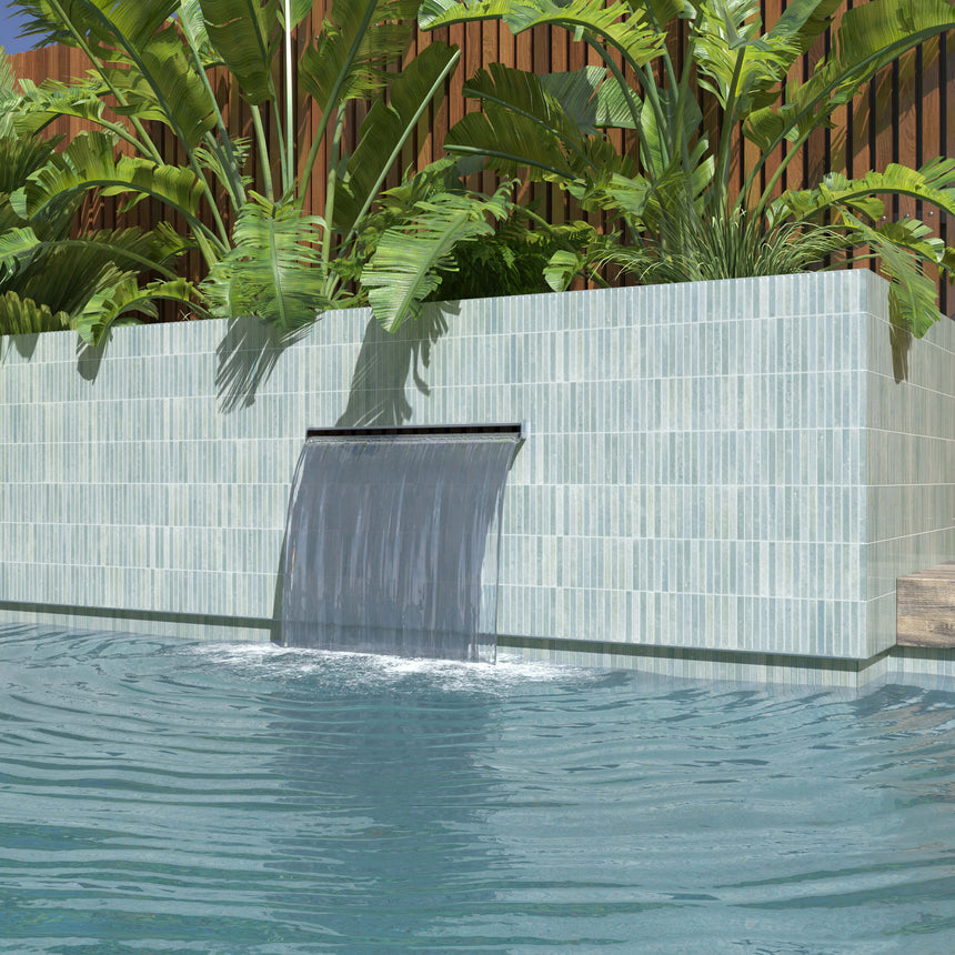 Kit Kat Mosaic 115x231 Gloss Water Porcelain Mosaic Tilemall