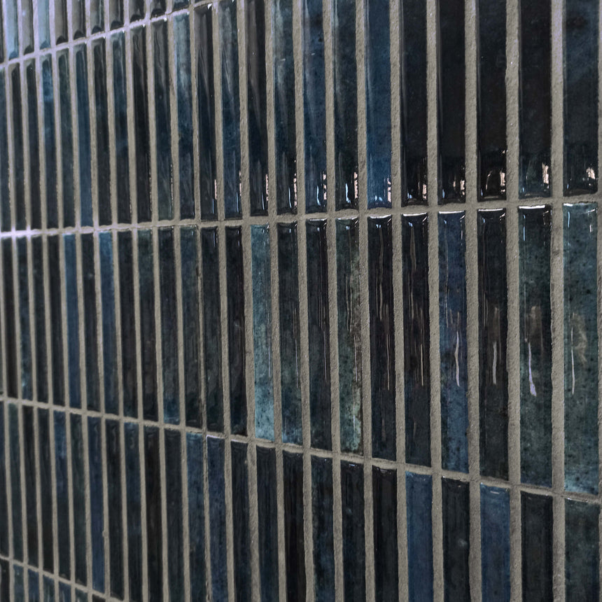 Kit Kat Mosaic 115x231 Gloss Ocean Porcelain Mosaic Tilemall