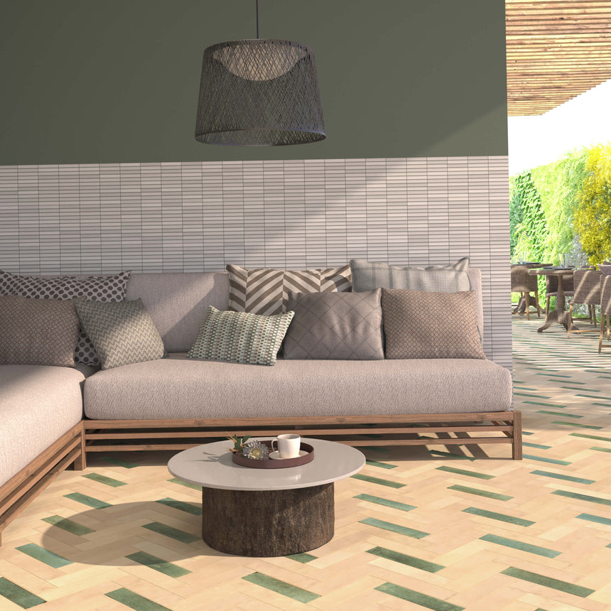 Kit Kat Mosaic 115x231 Matt Grey Porcelain Mosaic Tilemall