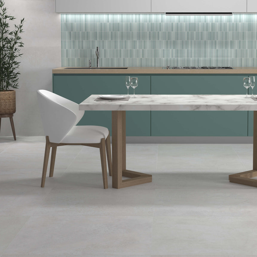 Kit Kat Mosaic 115x231 Matt Anise Green Porcelain Mosaic Tilemall