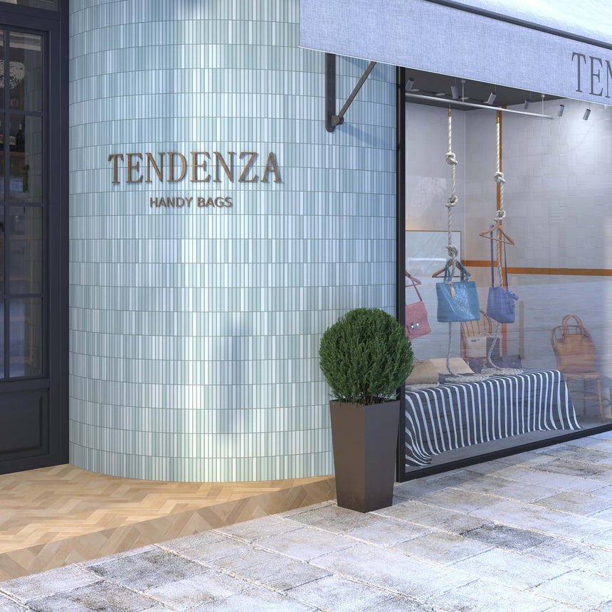 Kit Kat Mosaic 115x231 Matt Anise Green Porcelain Mosaic Tilemall