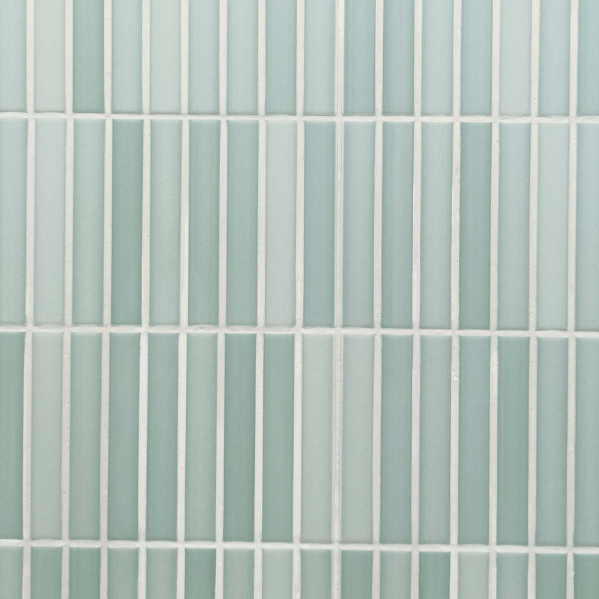 Kit Kat Mosaic 115x231 Matt Anise Green Porcelain Mosaic Tilemall