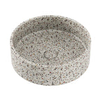Fienza Jada Concrete Round Basin Above Counter 390x120mm Terrazzo