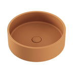 Fienza Jada Concrete Round Basin Above Counter 390x120mm Tuscan