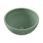 Fienza Alba Concrete Round Bowl Basin 362x145mm Sage