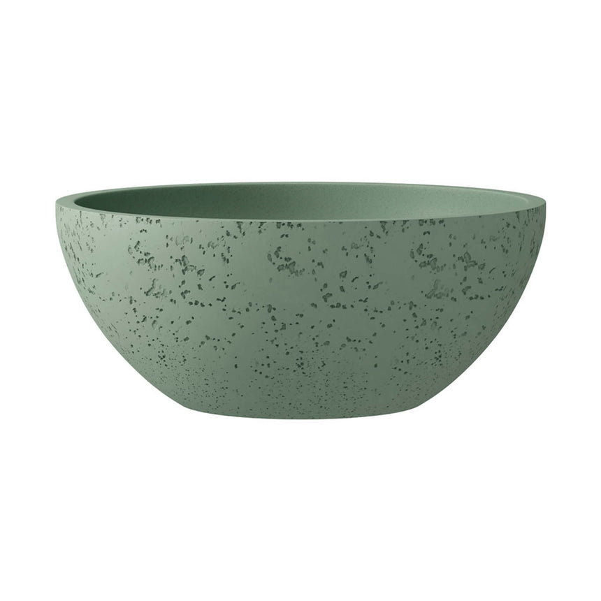 Fienza Alba Concrete Round Bowl Basin 362x145mm Sage Bathroom Basin Fienza