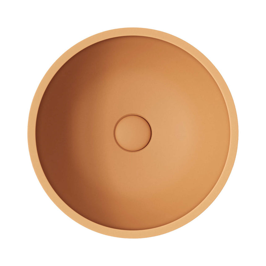 Fienza Alba Concrete Round Bowl Basin 362x145mm Tuscan Bathroom Basin Fienza