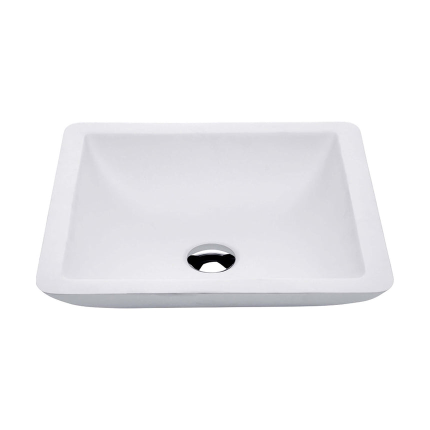 Fienza Classique Stone Basin 420x420x105mm Matte White Bathroom Basin Fienza Default Title