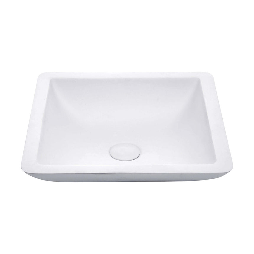Fienza Classique Stone Basin 420x420x105mm Matte White Bathroom Basin Fienza