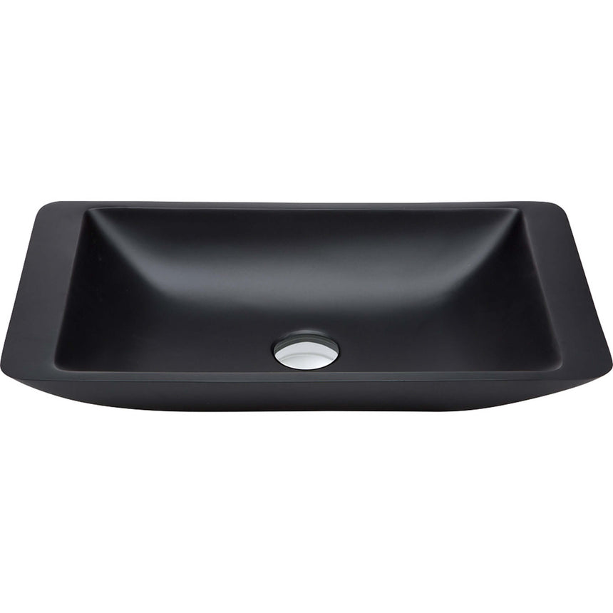 Fienza Classique Stone Basin 600x345x105mm Matte Black Bathroom Basin Fienza Default Title