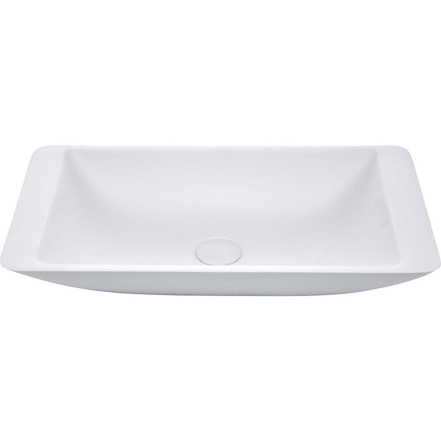 Fienza Classique Stone Basin 600x345x105mm Matte White Bathroom Basin Fienza