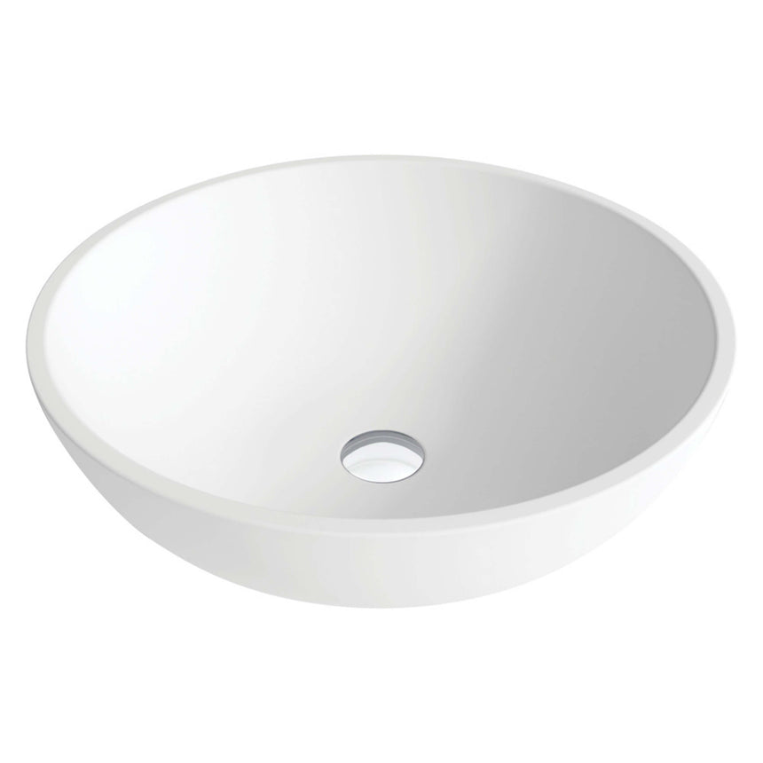 Fienza Lexy Solid Surface Basin 380x380x160mm Matte White Bathroom Basin Fienza Default Title