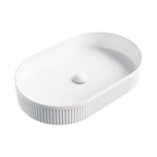 Fienza Eleanor Oval Above Counter Basin 580x360x100mm Matte White