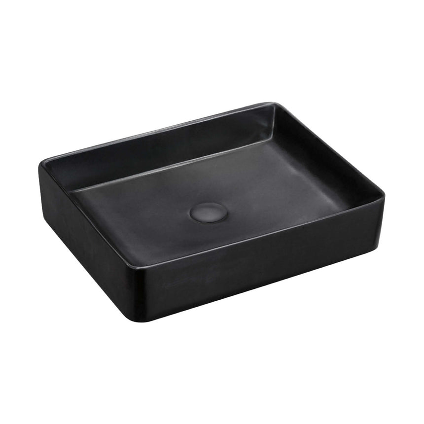 Fienza Luciana Above Counter Basin 510x405x110mm Matte Black Bathroom Basin Fienza Default Title