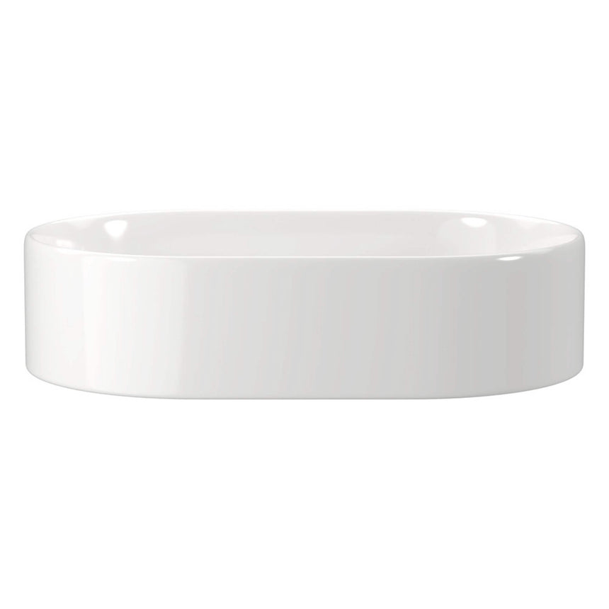 Fienza Aluca Pill Above Counter Basin 510x310x120mm Gloss White Bathroom Basin Fienza