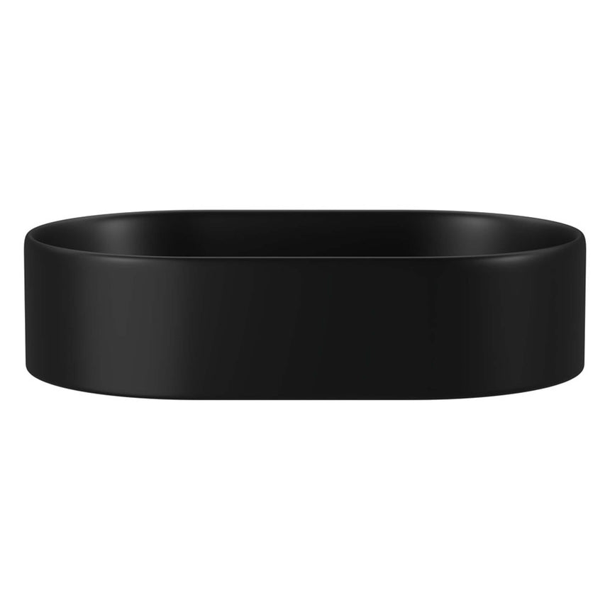 Fienza Aluca Pill Above Counter Basin 510x310x120mm Matte Black Bathroom Basin Fienza