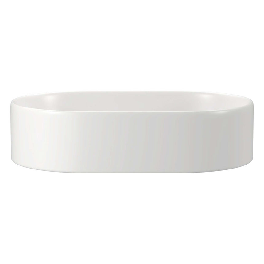 Fienza Aluca Pill Above Counter Basin 510x310x120mm Matte White Bathroom Basin Fienza