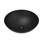Fienza Aluca Slim Edge Basin Ceramic Above Counter 400x140mm Matte Black