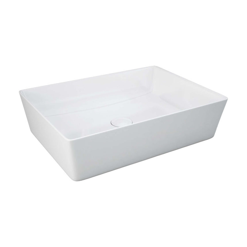 Fienza Rak Feeling Rectangle Above Counter Basin 500x360x130mm Gloss White Bathroom Basin Fienza Default Title