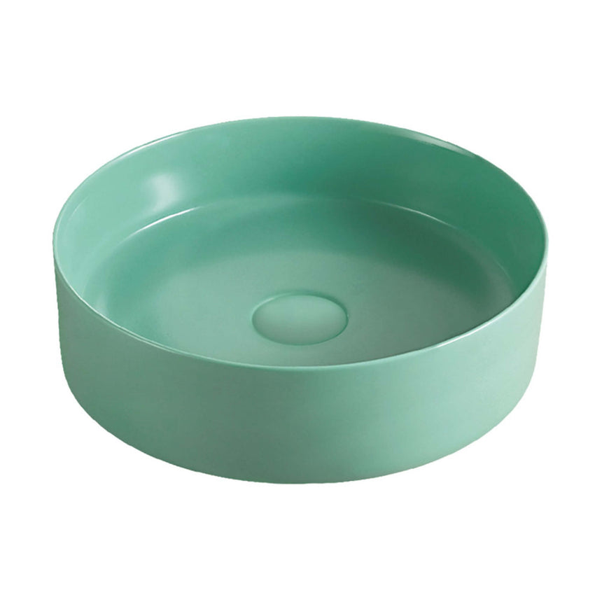 Fienza Reba Above Counter Basin 360x360x120mm Matte Green Bathroom Basin Fienza Default Title